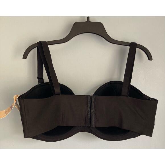 Cacique Multiway Strapless Bra Black 40DDD NWT - Picture 4 of 11